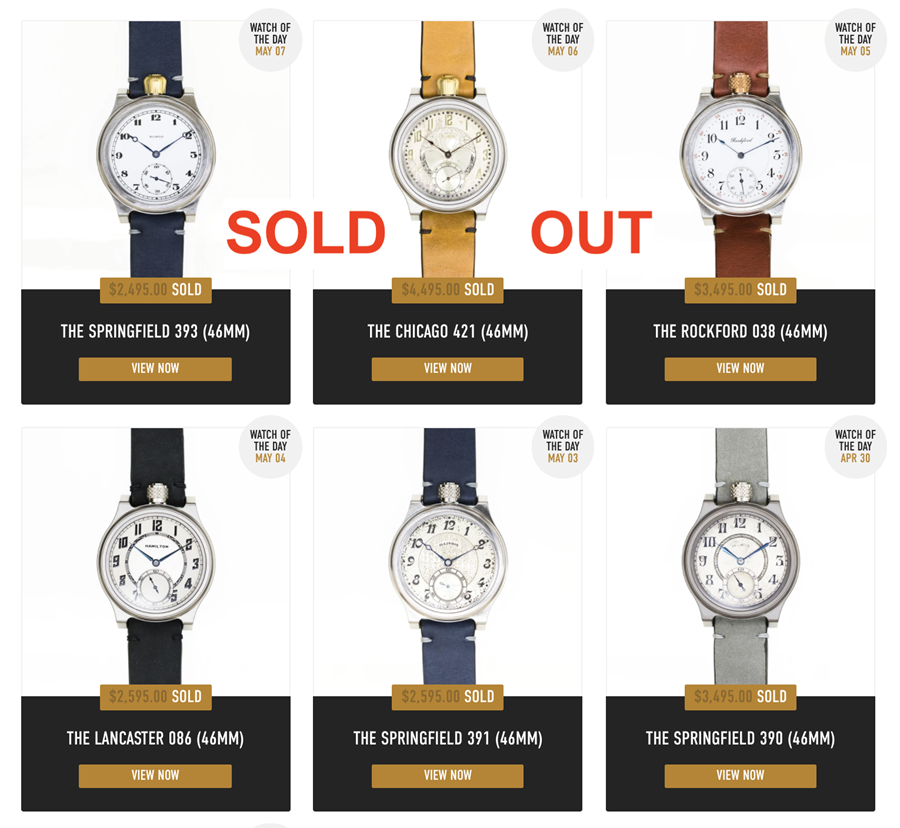 Why are all the Weekly Roundup watches sold out?!